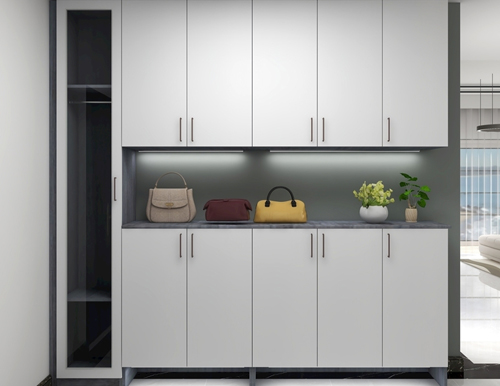  定制玄關柜如何做好收納？易高家居幫您設計！