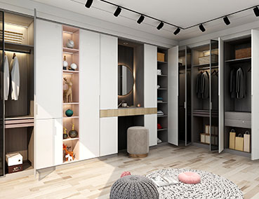 衣帽間/整體衣柜怎么設計？令人心動的衣帽間效果圖方案	